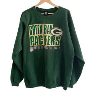 Vintage 90s Starter NFL Green Bay Packers Sweatshirt Crewneck Crew Neck XL 26x29